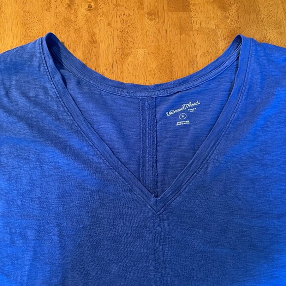 Size XL Universal Thread short sleeve, cobalt blue midi T-shirt dress - Picture 2 of 8